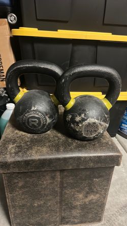 Rogue 35lbs kettlebell pair