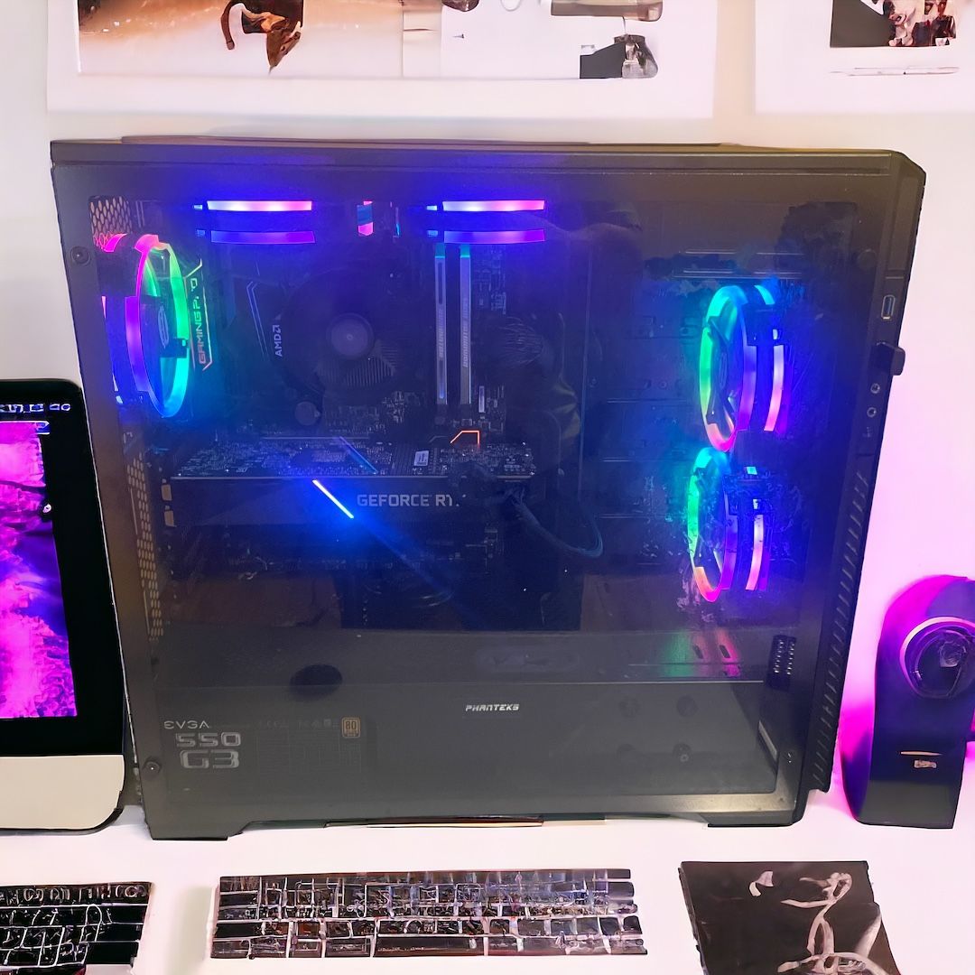 Gaming PC Mid-Range AMD Ryzen 5 1600/ 16GB/ RTX 2070/ 240GB Sata/ 1.5TB HDD 