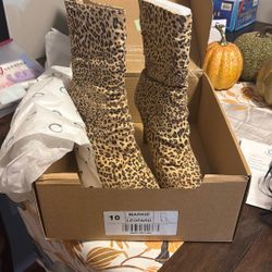 Leopard Print Boots