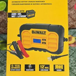 DEWALT
Professional 10 Amp Battery Charger, Battery Maintainer, Battery Trickle Charger
