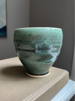 Small Handcrafted Abstract Accent Vase ( firm on price )