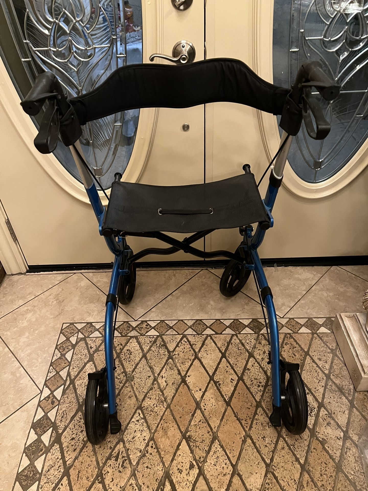 Like New Adjustable Adult Walker With Seat