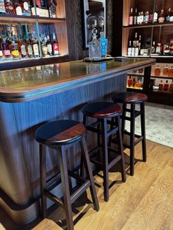 Set Of Three Pottery Barn Swivel Barstools