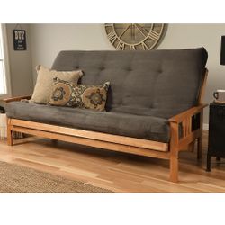 Futon Grey And Wood
