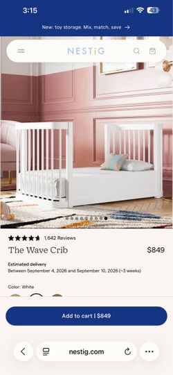 Nestig Wave toddler bed