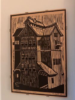 Vintage wood print
