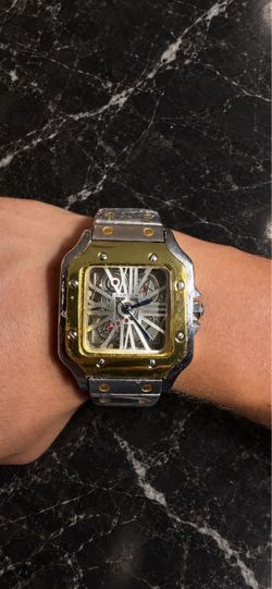 New  Skeleton Two-Tone Watch