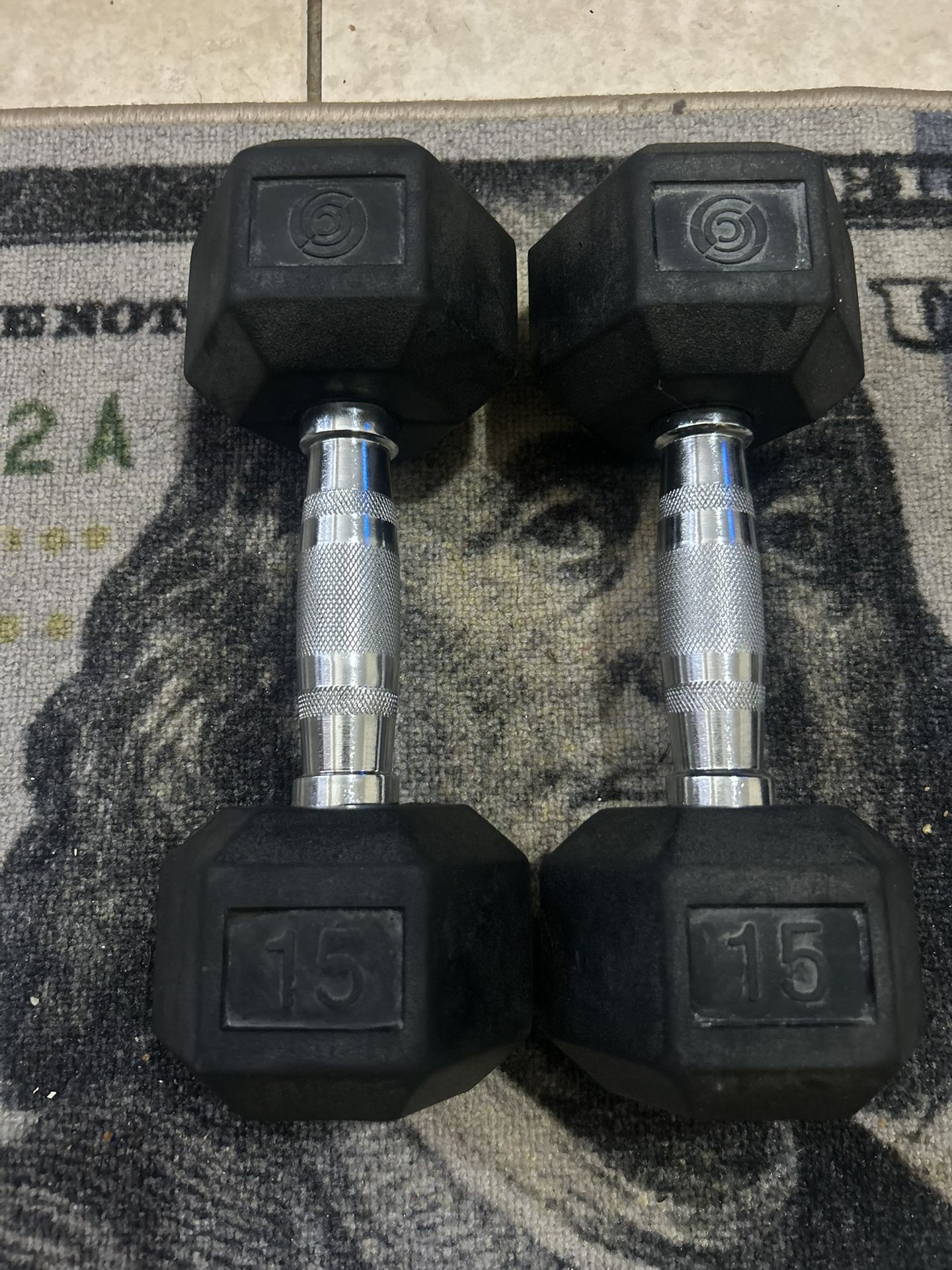 15lbs DUMBBELLS