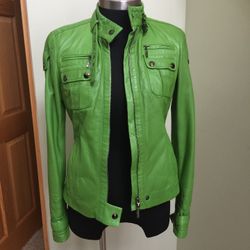 Laurel Lamb Skin Leather Jacket