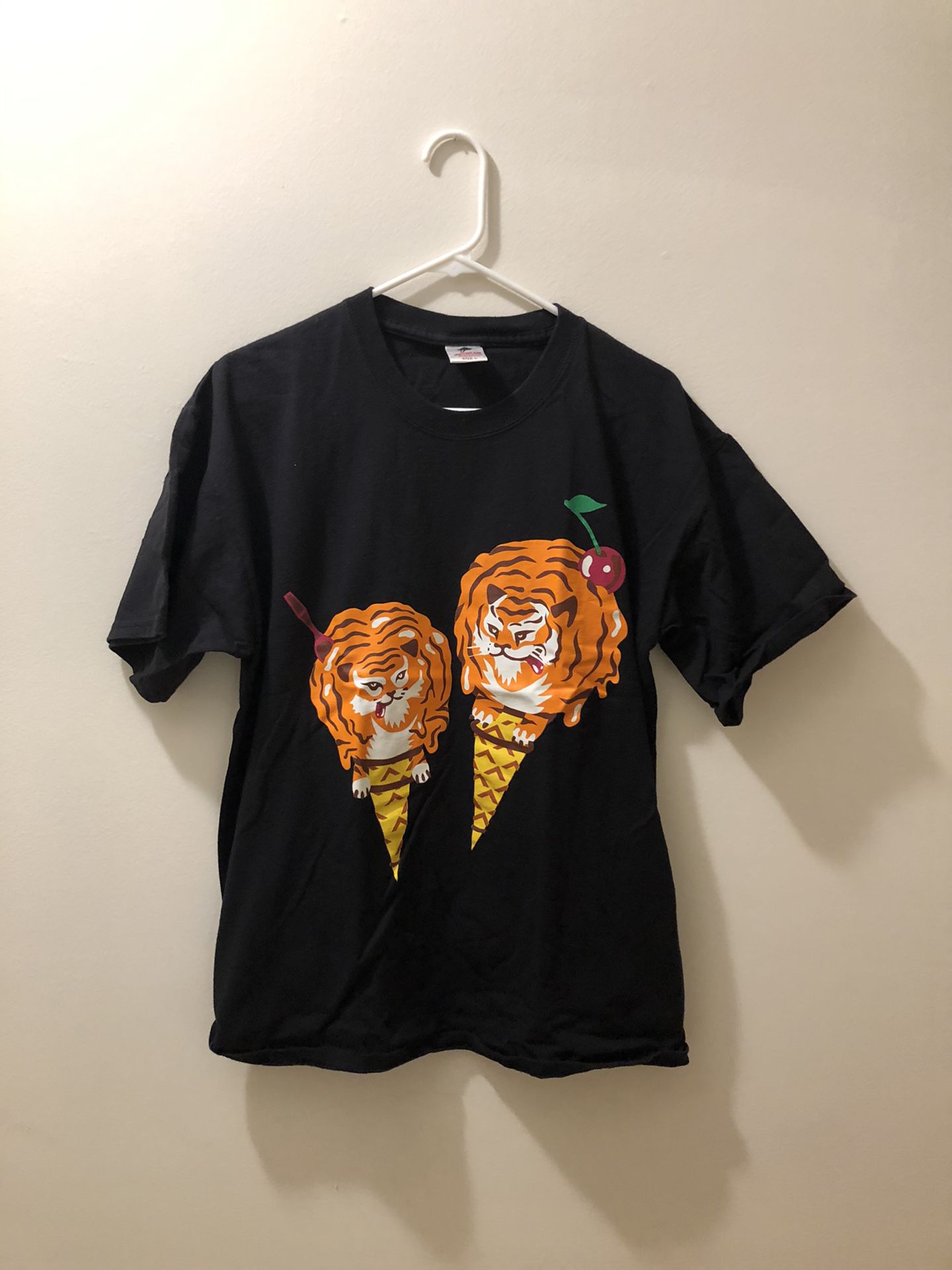ICECREAM Tiger Cone T-Shirt - Black (Large) [Ice Cream, BBC, Bape]