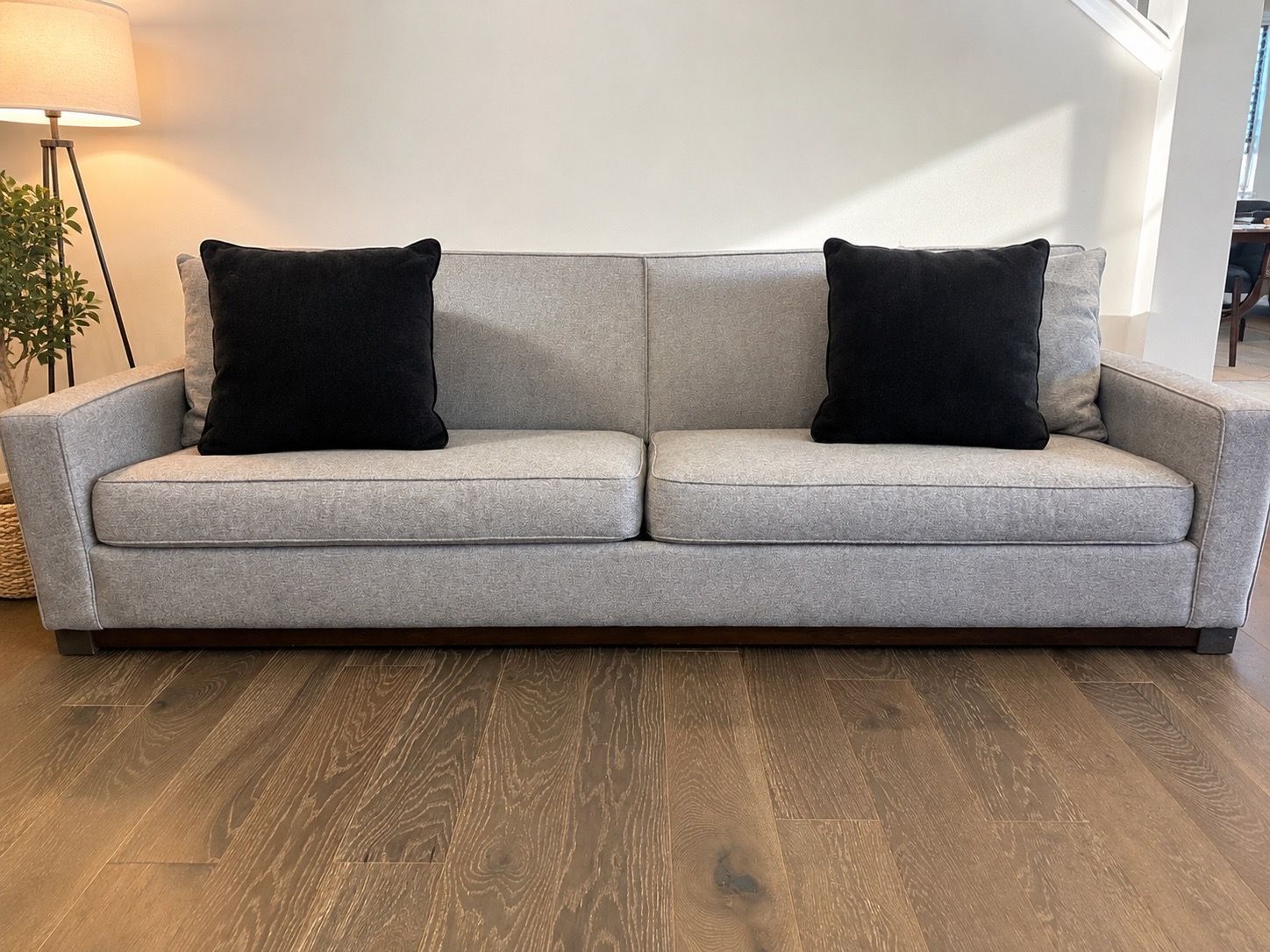 Luxury Modern Gray Sofa Couch 🛋️ Minimalist Designer Style – NEGOTIABLE