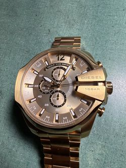Diesel Mega Chief Gold-Tone Chronograph Watch