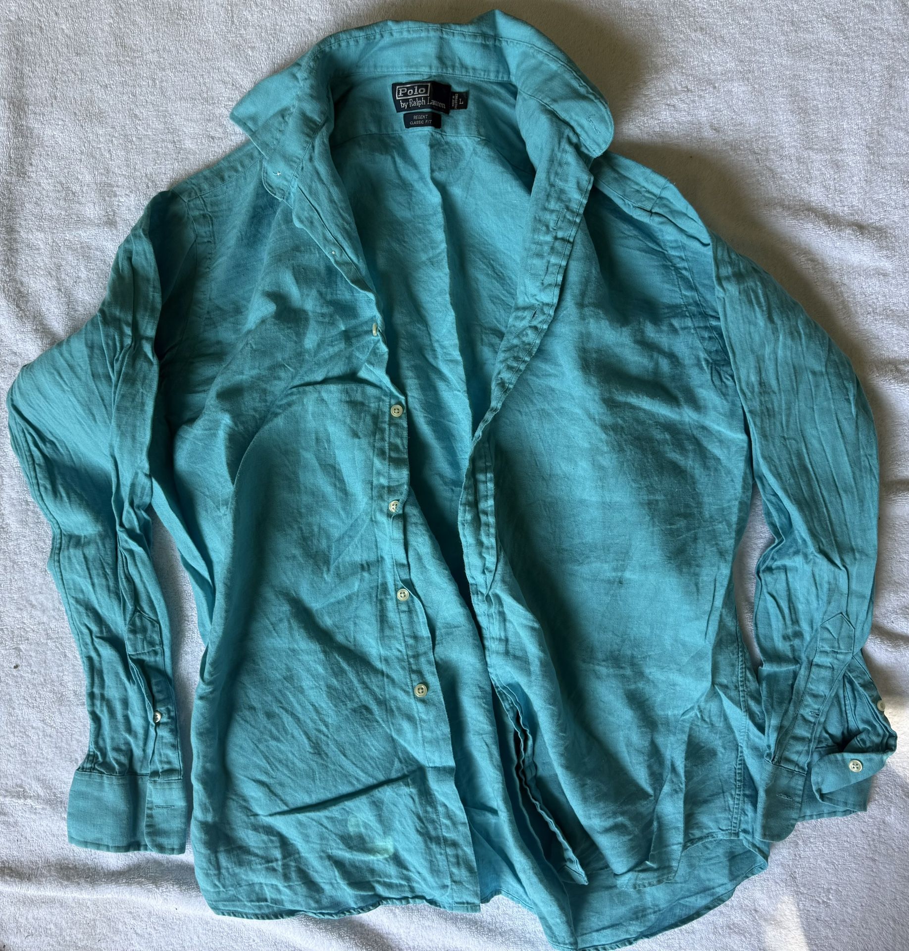 Polo Ralph Lauren, Long-sleeved Shirt, 100% Linen, New w/o tags