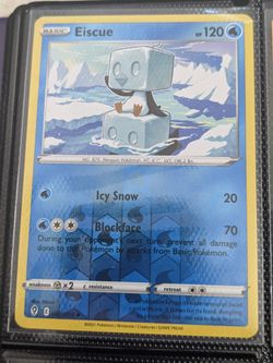 Pokemon Card Eiscue Holo