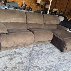 Mackenzie 3-pc. Reclining Sectional Sofa With Chaise (beige stone Color)