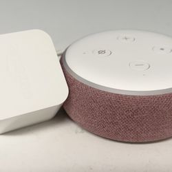 Echo Dot, White & Pink 