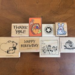 Mixed lot of holiday, Birthday, Thank You Stampin Up Crafts Stamps Quantity 7 More Listings Posted