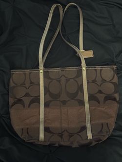 Brown coach purse