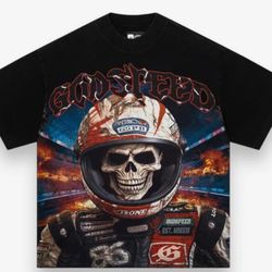 GODSPEED RACER CROPPED T-SHIRT BLACK