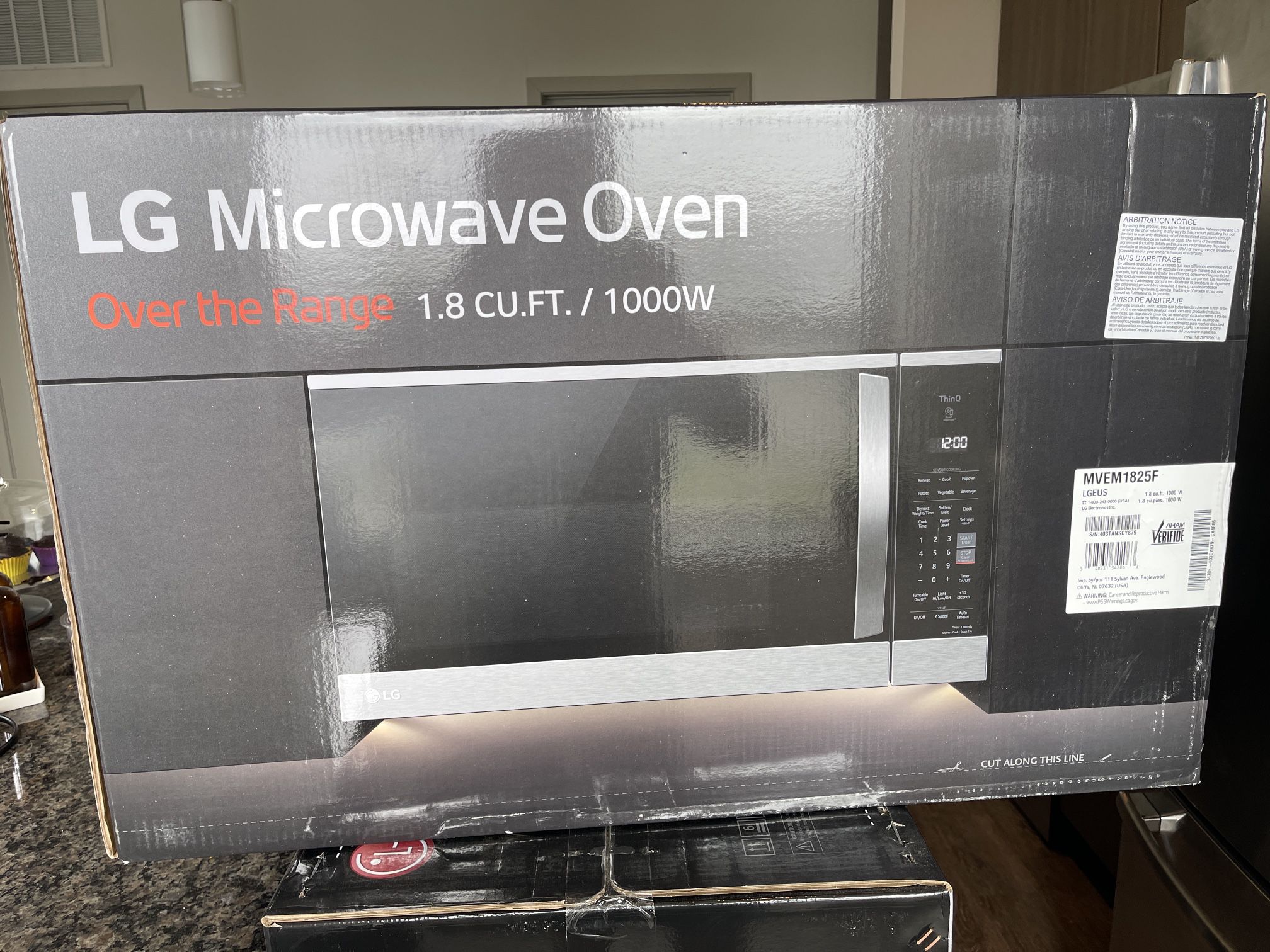 LG - 1.8 Cu. Ft. Over-the-Range Microwave