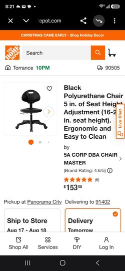 Black Polyurethane Chair