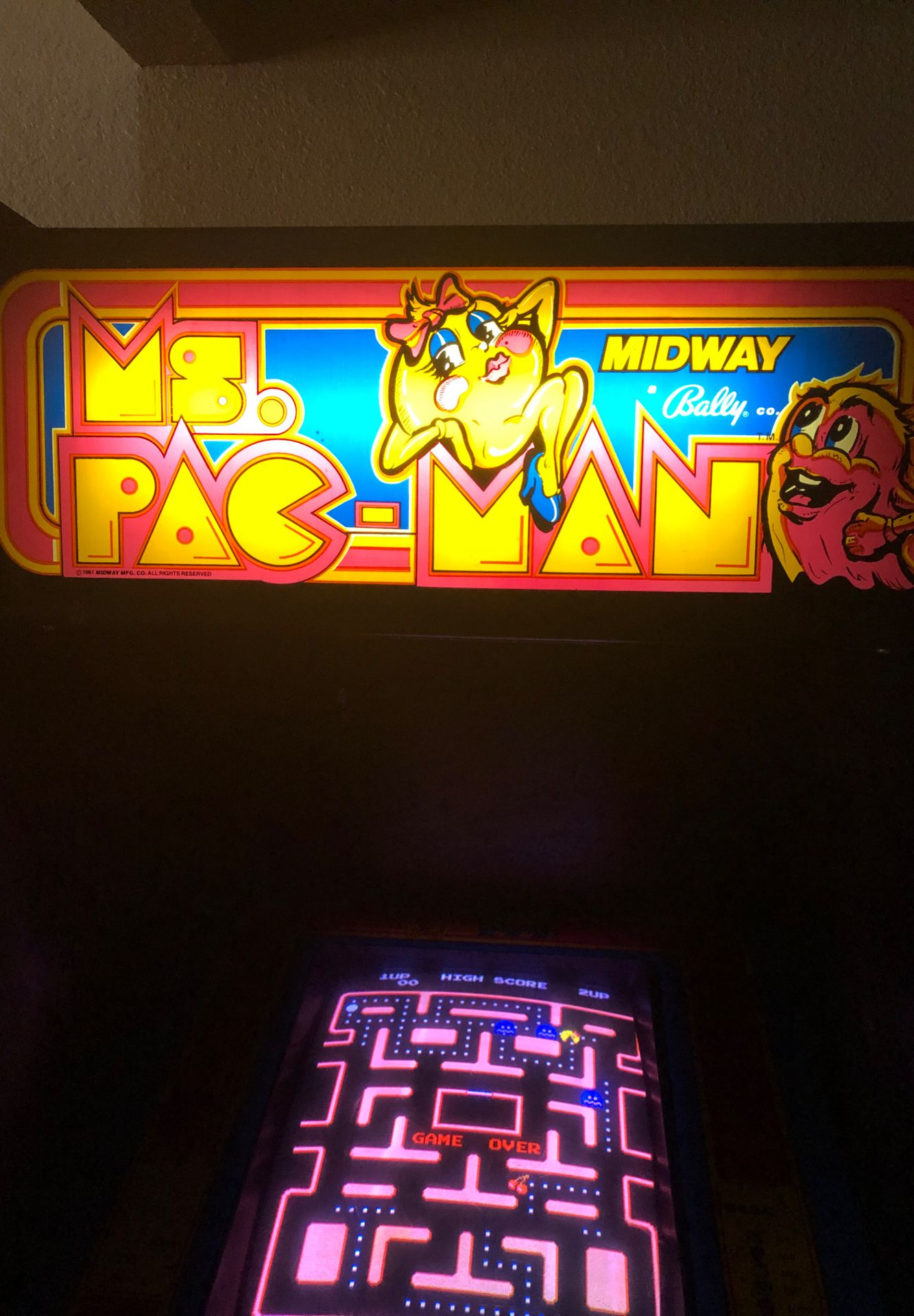 Vintage arcade video game