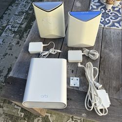 WiFi Router w/ Indoor & Outdoor Extenders (Orbi Netgear)
