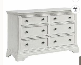 Convertible crib/toddler bed with matching dresser