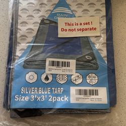 Silver/ blue tarp
