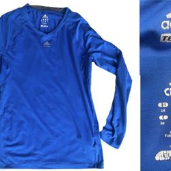 Adidas Techfit Womens Activewear Shirt Sz Medium Climalite
