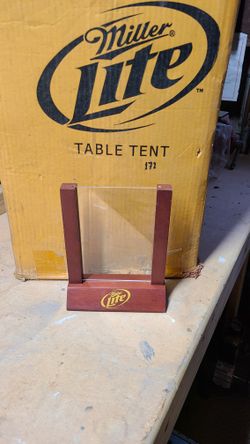 NEW Miller Lite Table Tent Menu Holder Lot