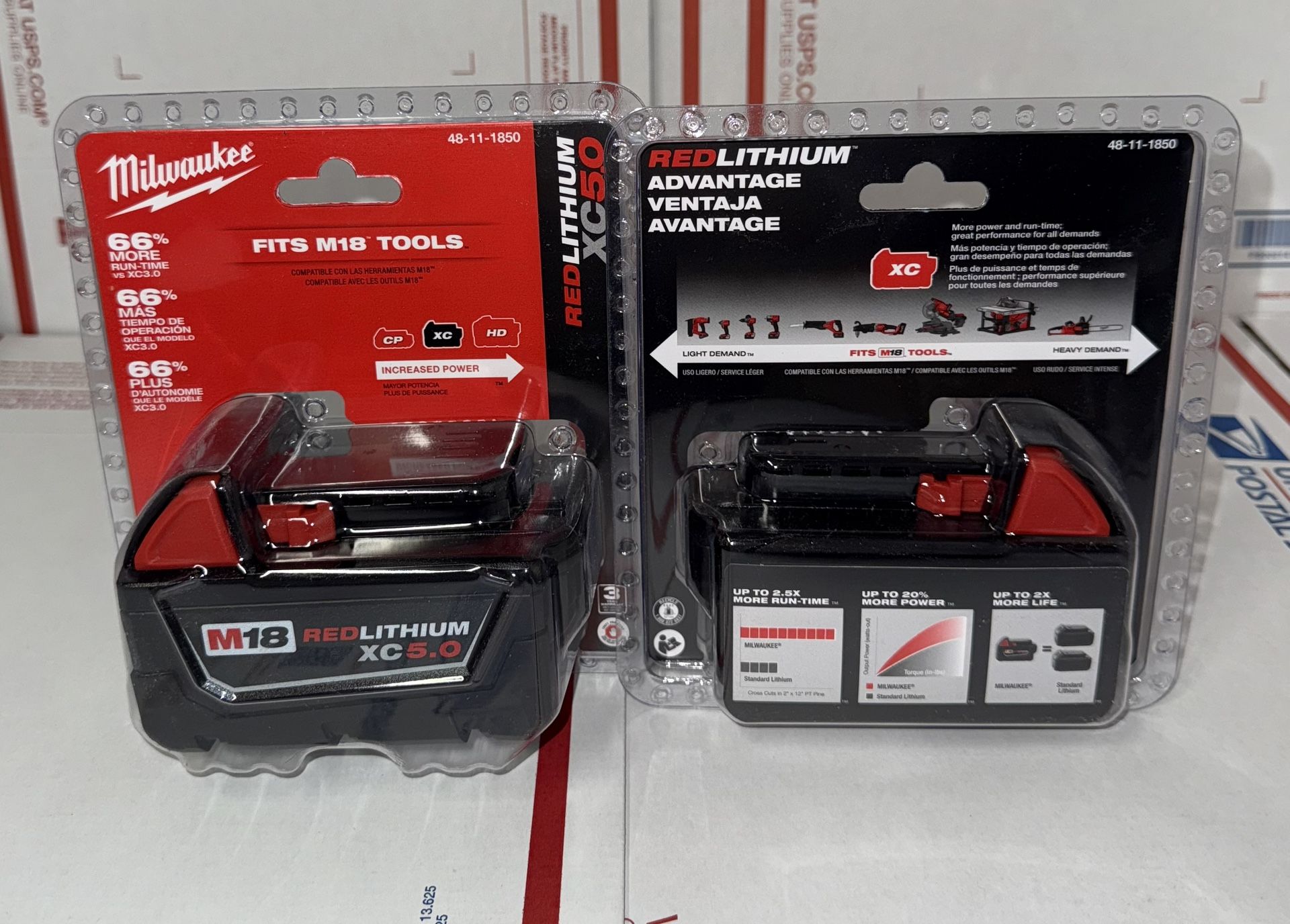 Milwaukee M18 5.0xc Battery. Model #48-11-1850. (1 Battery)