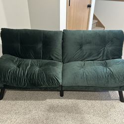 Emerald Green Twin Convertable Futon