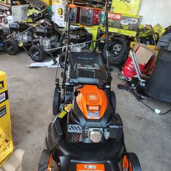 YARDMAX
22 in. 201 cc SELECT PACE 6 Speed CVT High Wheel RWD 3-in-1 Gas Walk Behind Self Propelled Lawn Mower