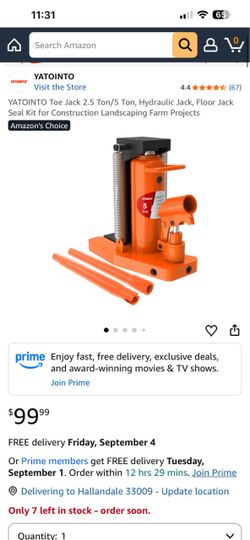 YATOINTO 5 Ton Hydraulic Claw Jack