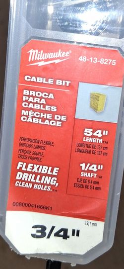 Milwaukee 3/8" x 54" Cable Bit