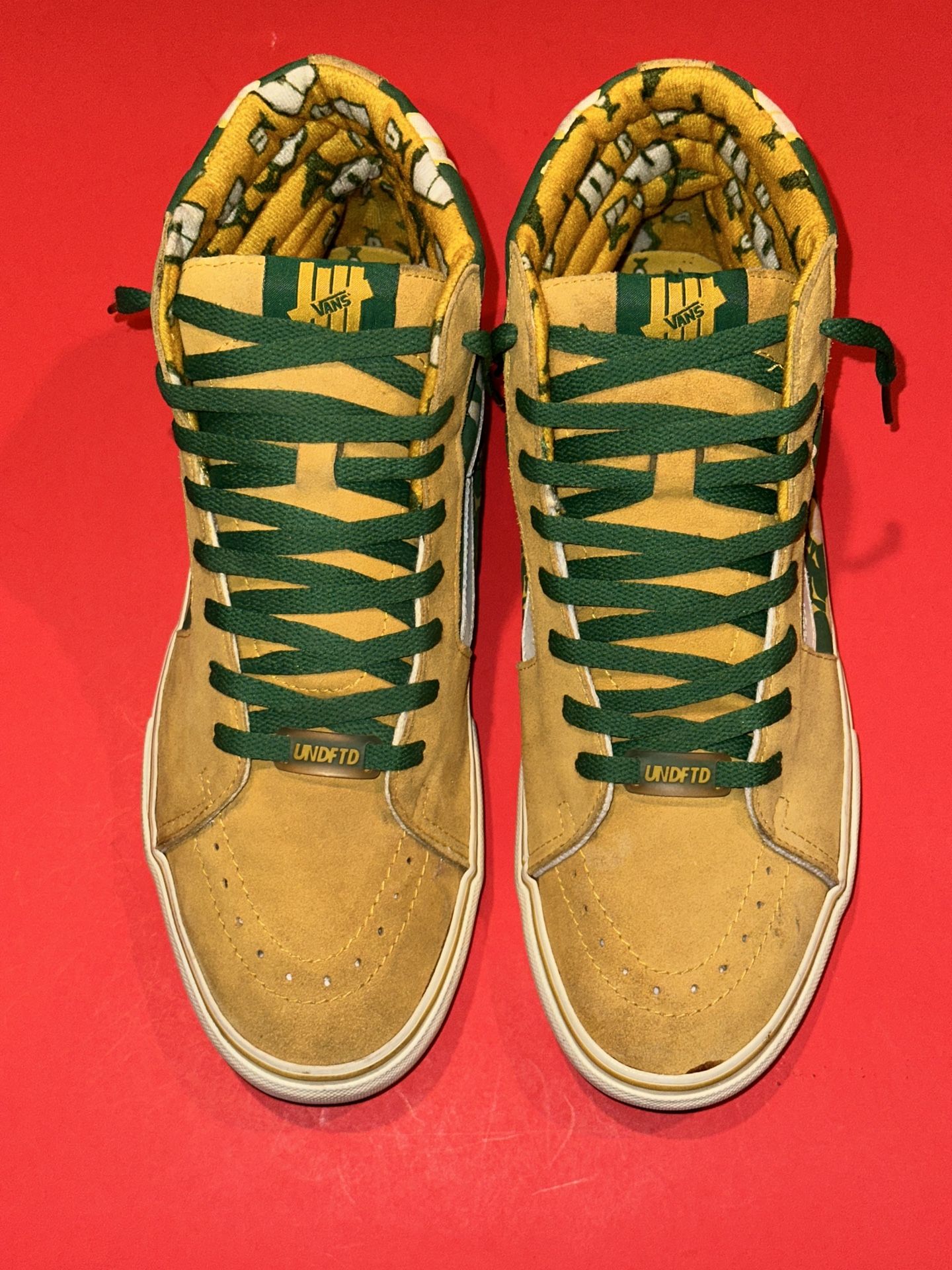 VANS SK8 HI UN UNDEFEATED U-MAN YELLOW LEPRECHAUN GREEN SUPREME (contact info removed)-090 SZ13