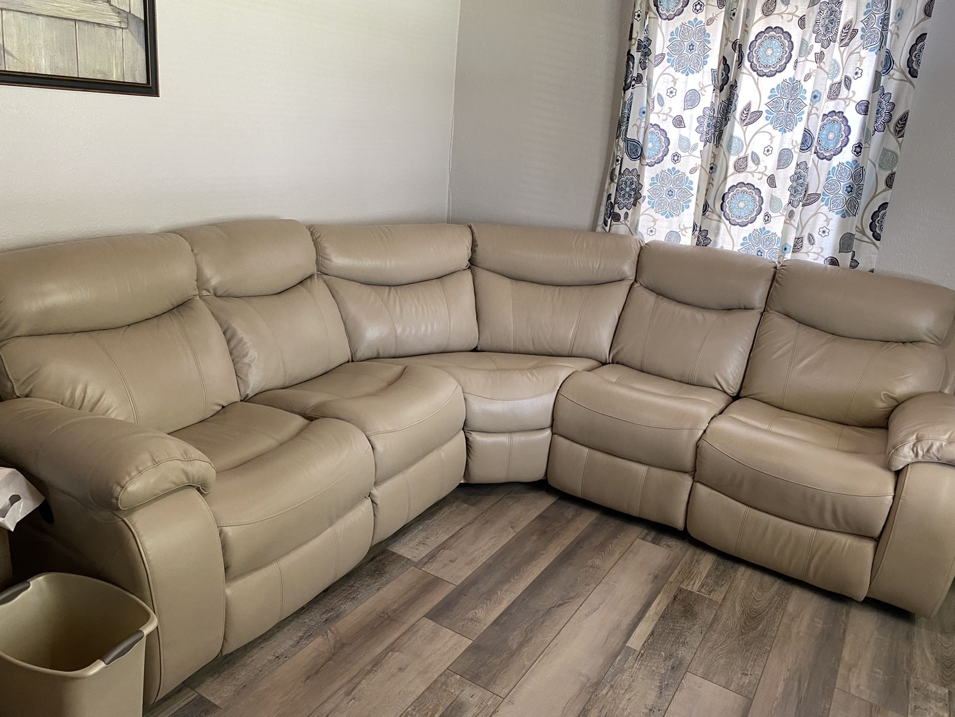 Haverty Leather Sofa
