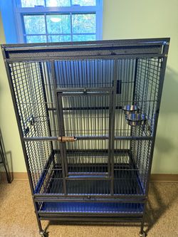 PH 32x23x56 Hammered Black Bird Cage