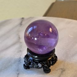 1.6" Approximately Amethyst Sphere Quartz Crystal