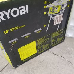 Ryobi 10in table saw with stand 