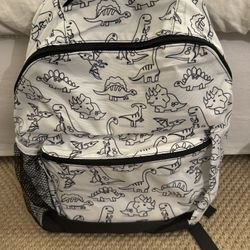 Black-And-White Brand New Dinosaur Backpack