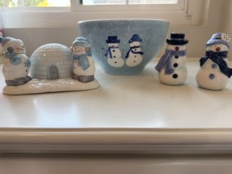 Snowmen Christmas Kitchen Items