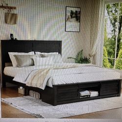 Queen Size Bed frame With Headboard 