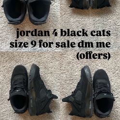 2020 Jordan 4’s Black cat