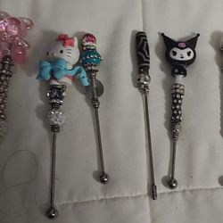 DRINK STIRRERS HAND•DECORATED 