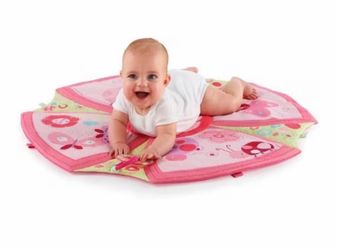 Pink Floral Baby Play Mat