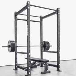 Rogue Monster Lite Power Rack And Accessories Home Gym Powerlifting