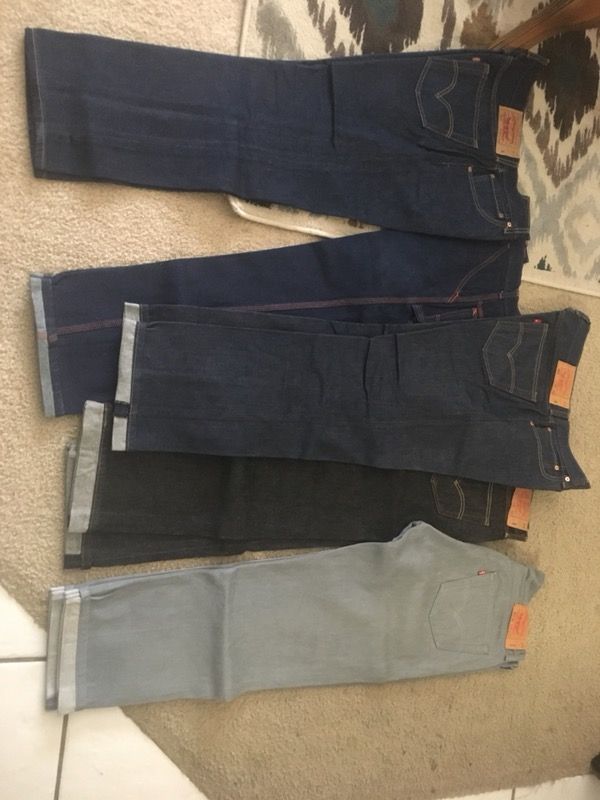 Lot of 5 jeans 4 Levi’s 501 and 1 OG Greenspan’s.