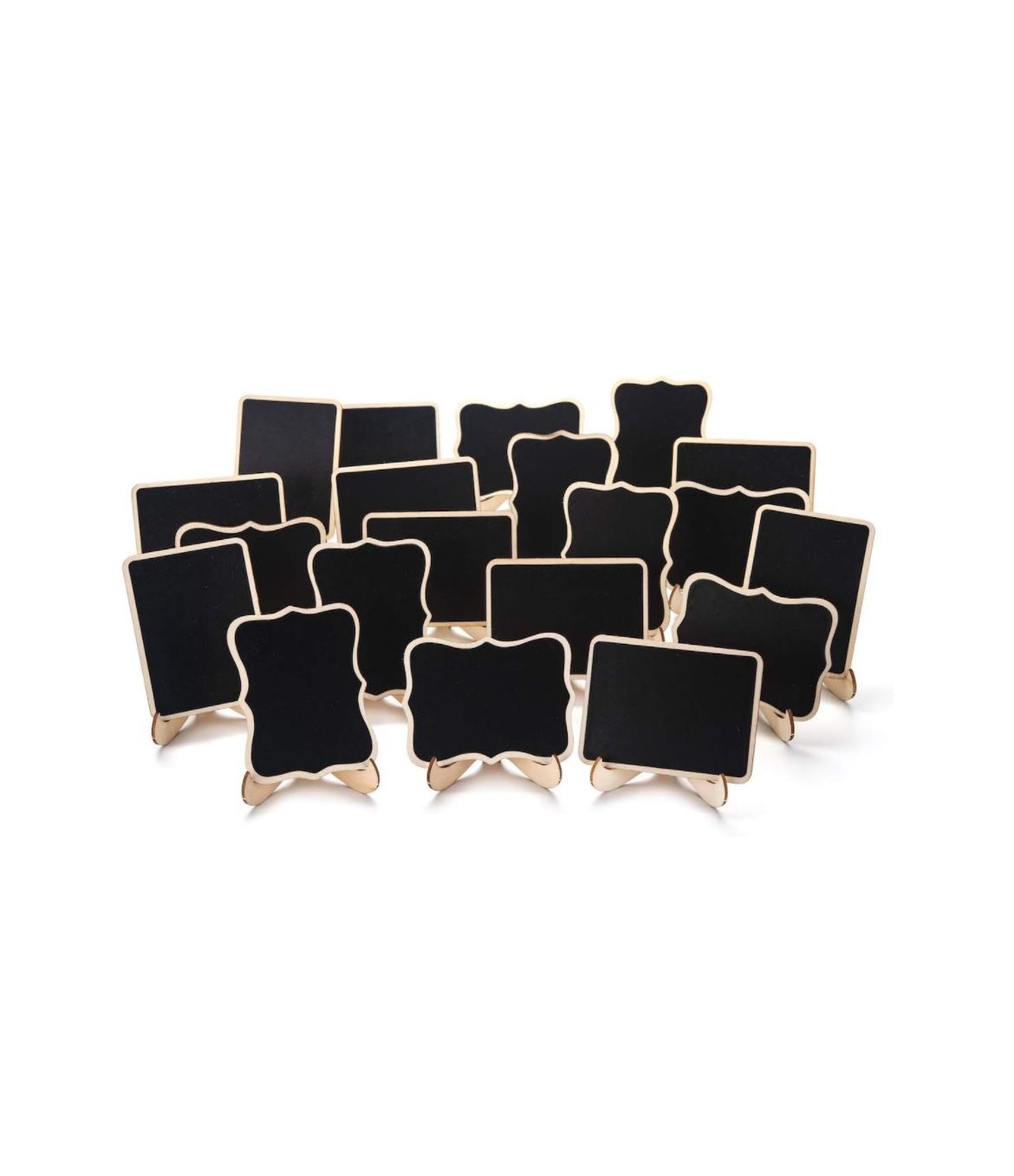 Decorative 20 Pack Mini Chalkboard Signs With Stands, NEW!! NIB